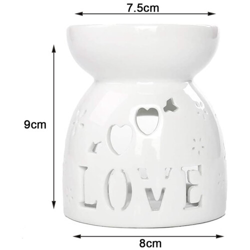 Ceramic Diffuser Candle Burner Ceramic Burning Essential Oils Diffusers Aromatic Lamp -Flower 2
