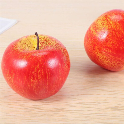Decorative Artificial  Plastic Fruits Imitation Home Decor 6pcs Red 1