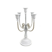 Candelabros de 5 BraçOs Candelabros Vintage DecoraçãO de Festa de Casamento DecoraçãO de Mesa Vintage, Branco