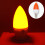 E14 LED color candle tip bulb, color candle light,red 3