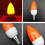 E14 LED color candle tip bulb, color candle light,red 4