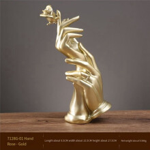 Cadeau CréAtif de Mariage pour la Saint-Valentin, DéCoration de Maison, Mains en RéSine, Statue de Fleur, Mains avec Sculpture de Rose
