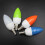 E14 LED color candle tip bulb, color candle light,red 7