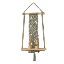 Hand-Woven Fringed Bohemian Style Room Decoration Shelf Wall Hanging Homestay Living Room Wall Decoration B