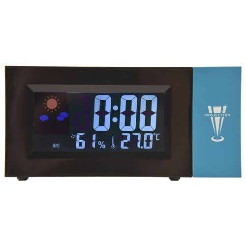 Projection Digital Alarm Clock Date Snooze Function Adjustable Angle Backlight Projector Led Clock with  Projection 2