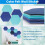 5Pcs/Set Hexagon  Board Hexagonal  Wall Sticker Multifunction 3D Decorative Home Message Board Self-Adhesive Kids Room Baseboard  Series 6