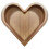 Heart Shaped Wooden Bowl Decorative Fruit Tray Stackable Snack Dessert Plate 1