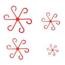 200PCS Plant Stem Holder Climbing Plant Stem Holders Hooks Garden Support Clips for Alocasia Monstera Red