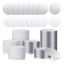 Sublimatie Aluminium Stickers Set Ronde Bezel Hanger Lade Aluminium Blad, Sublimatie Schijven (100 Stuks)