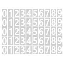 Mailbox Numbers for Outside, 10 Sets 0-9 Reflective Number Stickers with Sticky Tab for Easy Backing Separation (2 Inch)