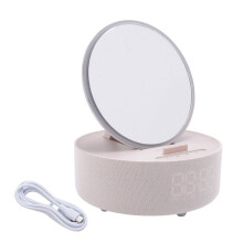 Presentes de AniversáRio para Todos 6 em 1 Carregador de Telefone Sem Fio com Alarme Digital, Luz de Espelho com Presentes para MãEs de