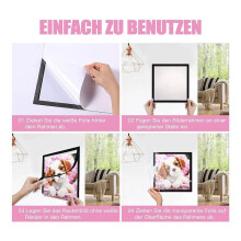 6 Pack Diamond Painting Frame, Painting Picture Frame 25x25cm, Magnetic Picture Frame for Diamond Painting Pictures