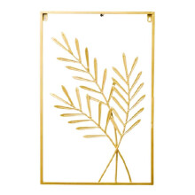 Nordic Metal Leaf Iron Wall Hanging Plant Wall Pendant Mural Bedroom Living Room Home Decor Wheat Leaf Wall Decoration