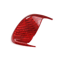 Car Interior Dashboard Clock Decoration Frame Carbon Fiber Modified Sticker for Ghibli 2014-2021 Red