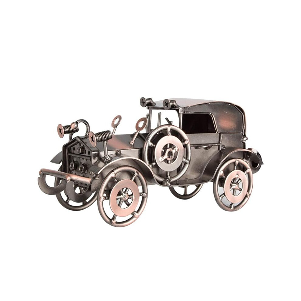 Semoic Desktop Home Decoration Metal Models Antique Vehicle Model Retro Car Model Tabletop Truck Decor Iron Car Model