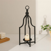 Europäische Kerzenhalter-Ornamente Retro-Metall-Windlampe Aromatherapie-Kerzenbecher Eisen-Dekorationsornamente