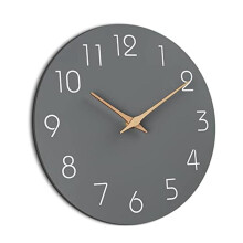 Horloge Murale Silencieuse, Sans Tic-Tac, Fonctionne à Piles - Horloge en Bois Simple et Moderne, DéCorative