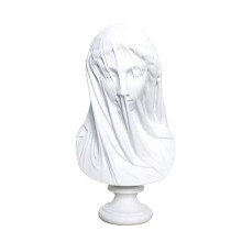 Busto de Senhora Velada, Estátua de Deusa Grega, Mitologia Romana Clássica, Presentes, Escultura de Donzela, Mesa de Quarto, Estante de Livros