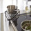 Furnace Angle Frame Wrought Iron Triangular Iron Frame Shelf Pot Rack Anti-Scalding Corner Table Black 1