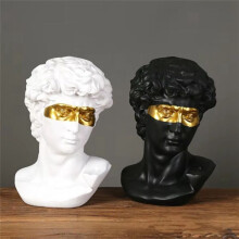 David Standbeeld Kunstwerk Karakter Hars Sculptuur Bureau Ornamenten Portret Figuren Standbeeld Woonkamer Decoratie A