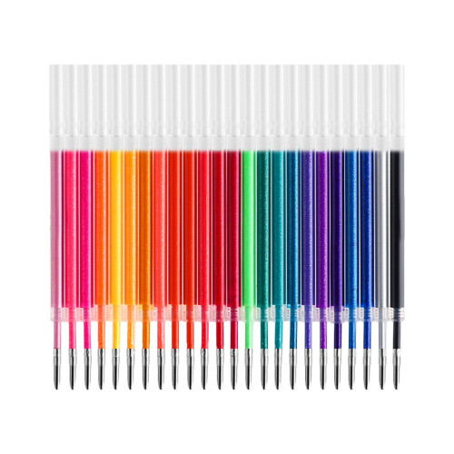 Glittering Gel Inks PenRefills  For Journal Planner-24 colors