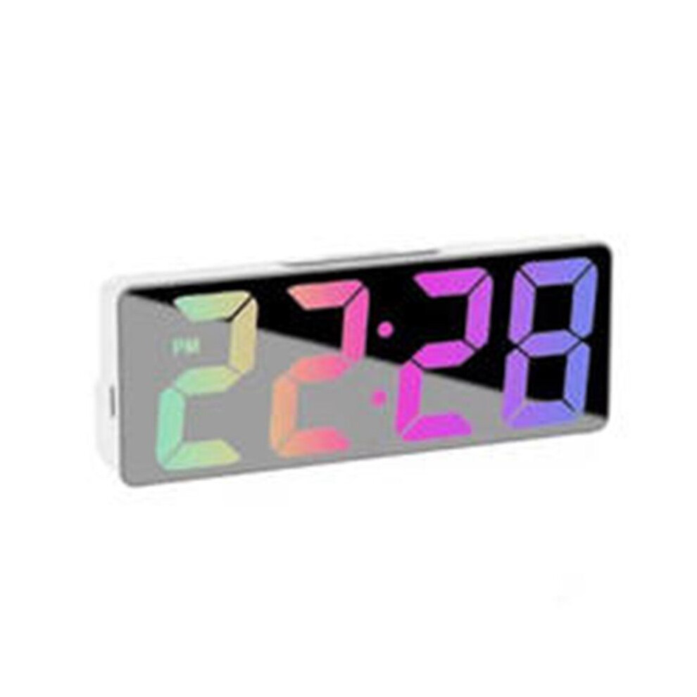 Led Alarm Clock With Customizable Display Options 12/24 Hour Formats & Automatic Brightness Control At Night White 4712094116654