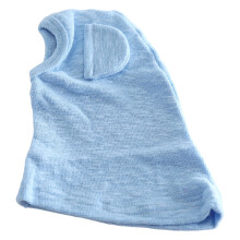 Pet Knitted Hat Unique Ear Elegant Neck Warmer for-Light Blue L