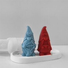 Moule en Silicone 3D Nain SéRie Saint-Valentin, Bougie à Bricoler en Plâtre, Ornement, Moule D'Amour Gnomes, Fabrication de Savon Fait à en Main