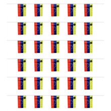 String Flag 14x21cm - 20/30Piece Bunting with Double-Sided-B