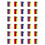 String Flag 14x21cm - 20/30Piece Bunting with Double-Sided-B 1