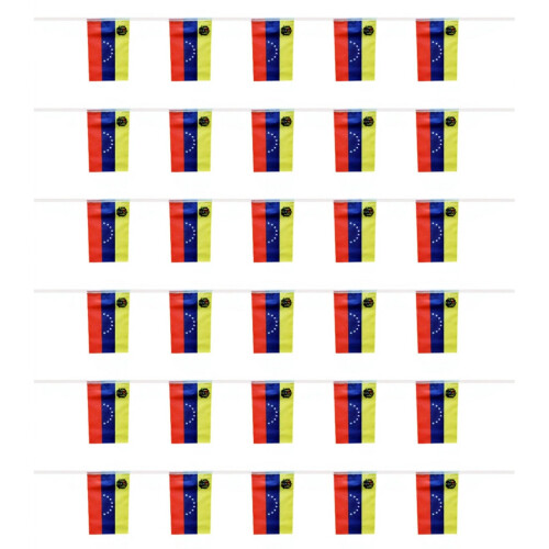 String Flag 14x21cm - 20/30Piece Bunting with Double-Sided-B