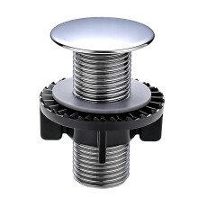 Universal Faucet Hole Cover Water Stopper-bright silver S