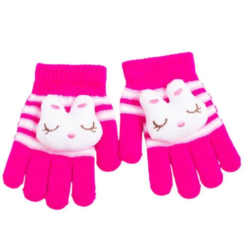 Gemütliche Kinderhandschuhe mit flexiblem-Pflaumenrot