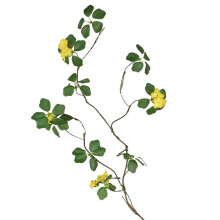 Imitiertes Guanyin-Lotusblatt-Rattan-Blumenarrangement und Landschaftsgestaltung mit Bedeutung, Lange Verwelkte Weinreben-Ornamente A