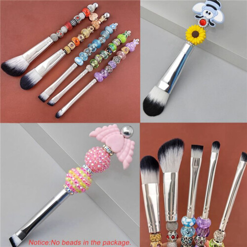 25X PerlenföRmige Make--Pinsel, Silikonperlen, DIY-Make--Kosmetikpinsel, Perlenpinsel-Set zum Selbermachen 2