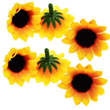 200 PZ Artificiale Girasole Little Daisy Gerbera Capolini Per La Decorazione Della Festa Nuziale (Yellowandcoffee)