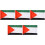 5X Palestine National Flag 5ft x 3ft 1