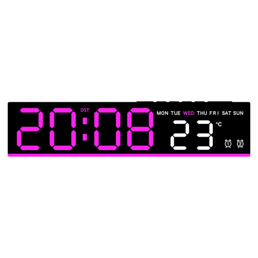 Multifunctional Electronic Clock Includes- Shell Powder Black 7627001375383