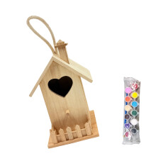 Nid d'élevage de maison d'oiseau en bois, pour décoration de-L