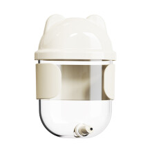 Bouteille d'eau de conception de broche de-Blanc crème