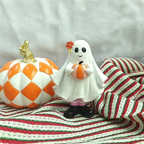 Home Resin Halloween Decorations, Cute  Desktop Ornaments 2pcs 2