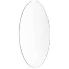 2 Pcs Transparent 3mm Thick Mirror Acrylic Round Disc, Diameter:85mm & 70mm