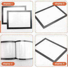 10PCS A5 Magnetic Diamond Art Frames, Self Adhesive Magnetic Picture Frame Diamond Painting Frames Display Frame Black