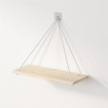Wooden Rope Swing Wall Hanging Plant Flower Pot Tray Mounted Floating Wall Shelves Nordic Home Decoration Mored Simple