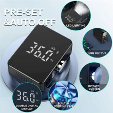 Inflatable Pump Portable Handheld Wireless Charging Digital Display Car Bicycle Tire Electric Pump Air Pump