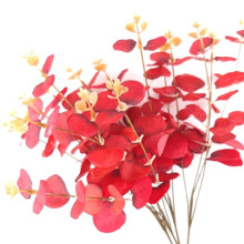 Imitation Eucalyptus Mis Paquet Argent Feuille DéCoration Bouquet Maison Bureau Ferme Mariage Table Centres de Table DéCor