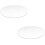 2 Pcs Transparent 3mm Thick Mirror Acrylic Round Disc, 100mm & 70mm 2