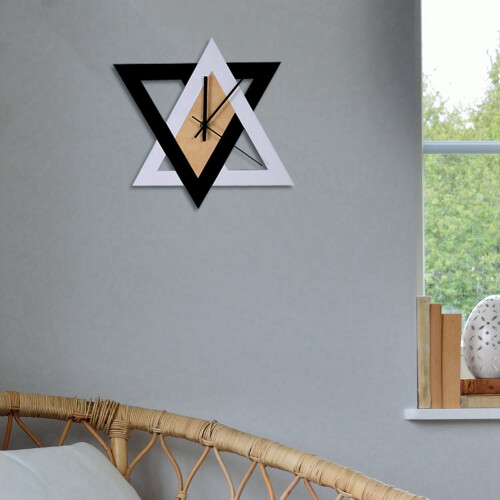 2PCS Nordic Personality Black and White  Wall Clock with Lemon Fruit Wall Clock Lime Modern Kitchen Clocks