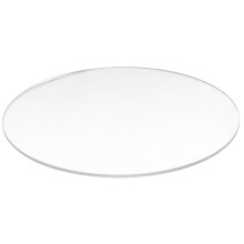 2PCS Transparent 3mm Thick Mirror Acrylic Round Disc, 70mm & 60mm