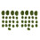 40 Pieces 2 Sizes Artificial Moss Rocks Decorative Faux Green Moss Covered Stones 2